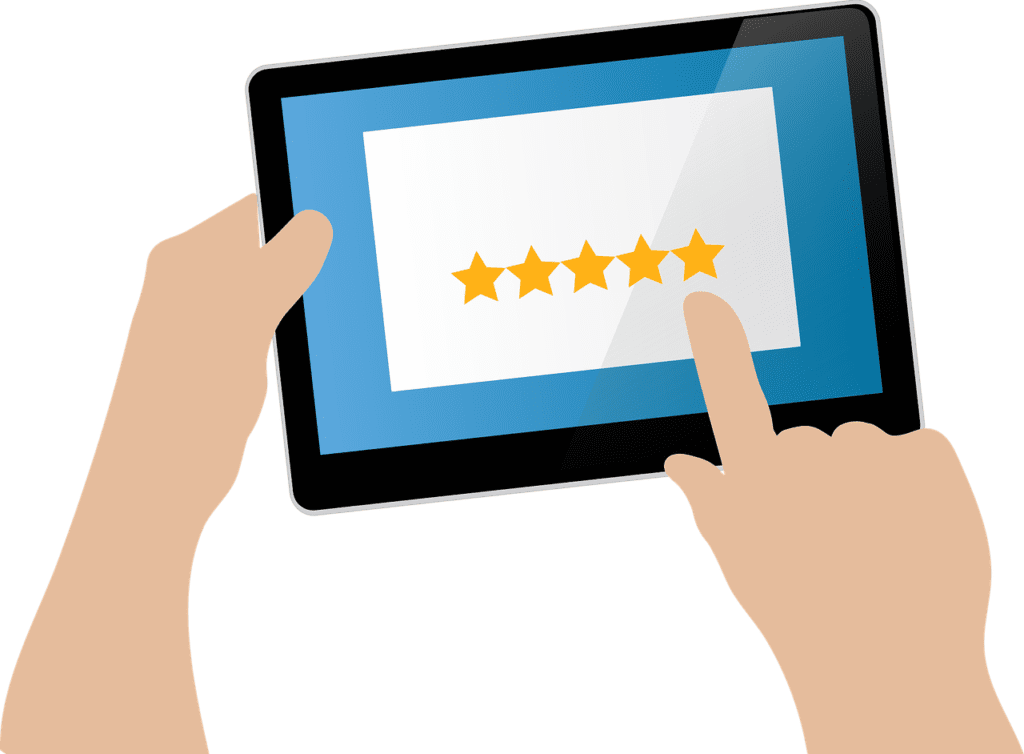 Texting for patient reviews and ratings